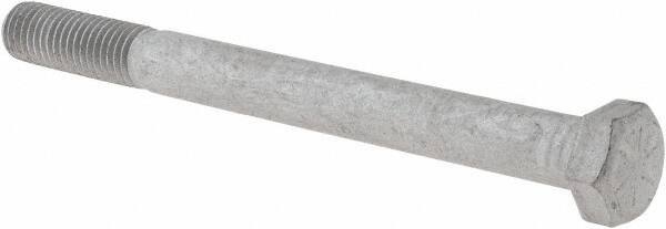 Armor Coat - 5/8-11 UNC, 7" Length Under Head Hex Head Cap Screw - Partially Threaded, Grade 8 Steel, 15/16" Hex - USA Tool & Supply