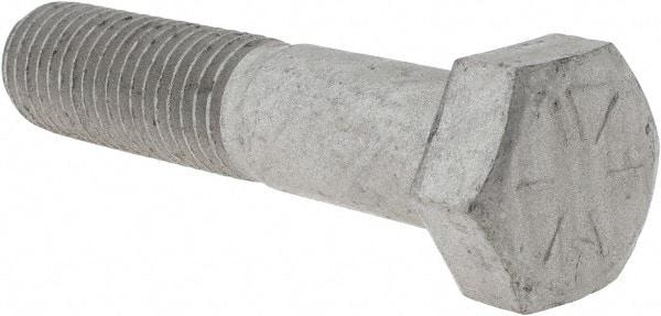 Armor Coat - 3/4-10 UNC, 3-1/2" Length Under Head Hex Head Cap Screw - Partially Threaded, Grade 8 Steel, 1-1/8" Hex - USA Tool & Supply