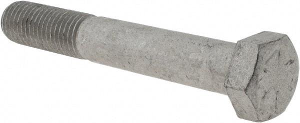 Armor Coat - 3/4-10 UNC, 5" Length Under Head Hex Head Cap Screw - Partially Threaded, Grade 8 Steel, 1-1/8" Hex - USA Tool & Supply