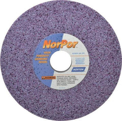 Norton - 7" Diam x 1-1/4" Hole x 1/2" Thick, H Hardness, 46 Grit Surface Grinding Wheel - Ceramic, Type 1, Coarse Grade, 3,600 Max RPM, Vitrified Bond, No Recess - USA Tool & Supply