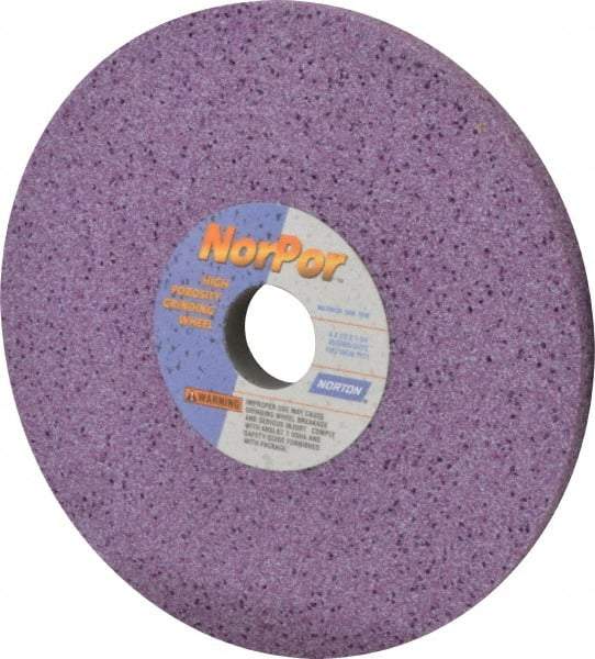 Norton - 8" Diam x 1-1/4" Hole x 1/2" Thick, G Hardness, 60 Grit Surface Grinding Wheel - Ceramic, Type 1, Medium Grade, 3,600 Max RPM, Vitrified Bond, No Recess - USA Tool & Supply