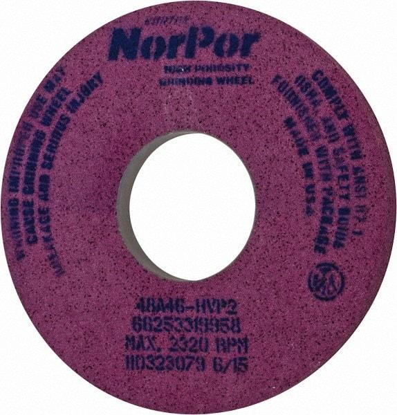 Norton - 14" Diam x 5" Hole x 1-1/2" Thick, H Hardness, 46 Grit Surface Grinding Wheel - Aluminum Oxide, Type 5, Coarse Grade, 2,320 Max RPM, Vitrified Bond, One-Side Recess - USA Tool & Supply
