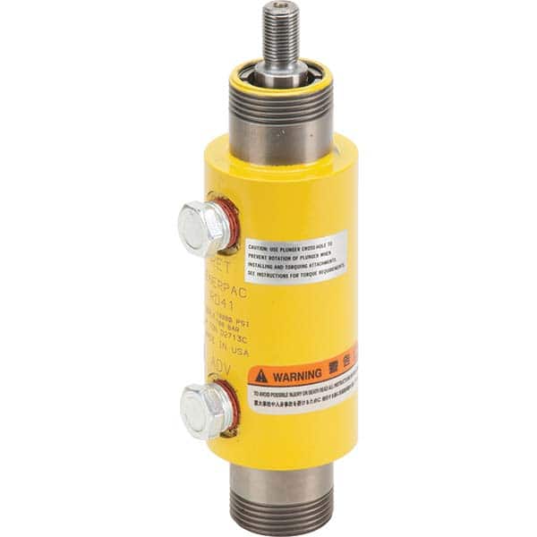 Enerpac - Compact Hydraulic Cylinders Type: Double Acting Mounting Style: Base Mounting Holes - USA Tool & Supply