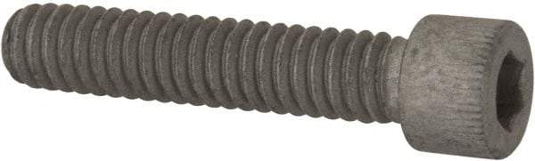 Armor Coat - 1/4-20 UNC Hex Socket Drive, Socket Cap Screw - Alloy Steel, Armor Coat Finish, Fully Threaded, 1-1/4" Length Under Head - USA Tool & Supply