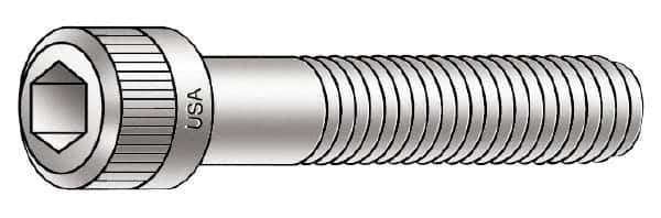 Armor Coat - #10-24 UNC Hex Socket Drive, Socket Cap Screw - Alloy Steel, Armor Coat Finish, Fully Threaded, 5/8" Length Under Head - USA Tool & Supply