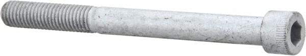 Armor Coat - 1/2-13 UNC Hex Socket Drive, Socket Cap Screw - Alloy Steel, Armor Coat Finish, Partially Threaded, 5-1/2" Length Under Head - USA Tool & Supply