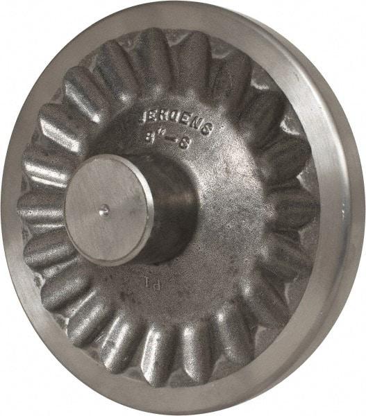Jergens - 8" Diam, 2" Hub Diam, Grade #319, Aluminum Alloy, Angular Handwheel - 2-15/16" Hub Length, 7/8 Smaller to 3/16" Larger Diam - USA Tool & Supply