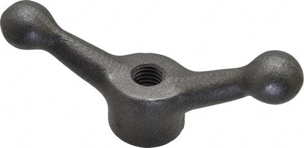 Jergens - 2 Offset Arms, 1/2-13" Hole, Tapped Speed Handle - 1-1/2" High, 1-1/8" Hub Diam - USA Tool & Supply