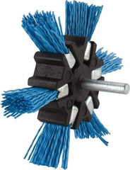 Value Collection - 4" OD, 1/4" Shank Diam, Nylon Wheel Brush - 1/2" Face Width - USA Tool & Supply