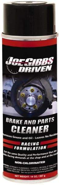 Joe Gibbs Driven Racing Oil - Proprietary Formula Brake Parts Cleaner - 14 oz Aerosol Can - USA Tool & Supply