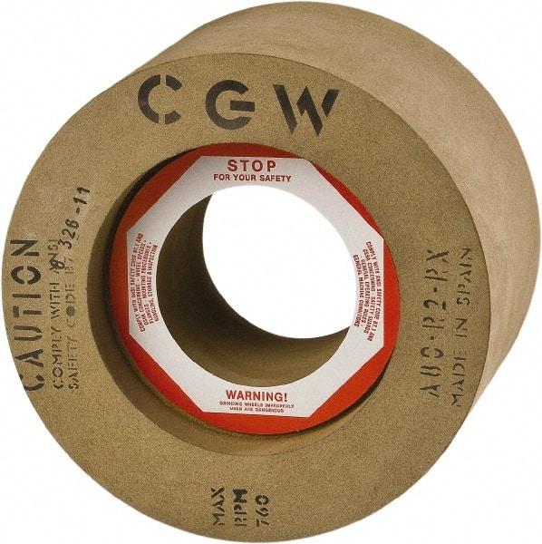 Camel Grinding Wheels - 1" Wide x 12" Diam, Type 1 Feed Wheel - 5" Hole Size, 80 Grit, Hardness R - USA Tool & Supply