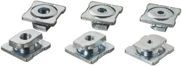Cooper B-Line - Zinc Plated Carbon Steel Combo Strut Nut Washer - 1500 Lb Capacity, 0.5" Bolt, 1 Hole, Used with Cooper B Line Channel & Strut (All Sizes Except B62 & B72) - USA Tool & Supply