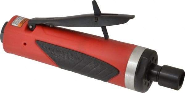 Sioux Tools - 1/4" Collet, Straight Handle, Straight Air Die Grinder - 25,000 RPM, Rear Exhaust, 30 CFM, 1 hp, 6.21 bar, 1/4 NPT - USA Tool & Supply