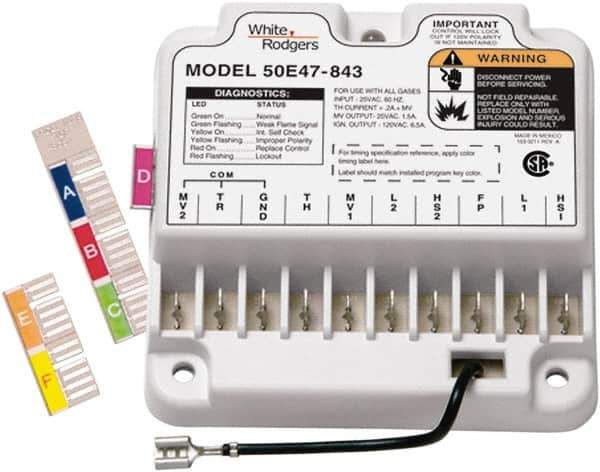 White-Rodgers - 24 VAC, 0.45 Amp, Universal Nonintegrated Hot Surface Ignition Module - For Use with Gas Fired Nonintegrated Ignition Controls - USA Tool & Supply