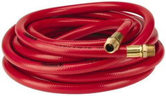 PRO-SOURCE - 1/2" ID x 3/4" OD 25' Long Multipurpose Air Hose - MNPT x MNPT Ends, 300 Working psi, 23 to 150°F, 1/2" Fitting, Red - USA Tool & Supply