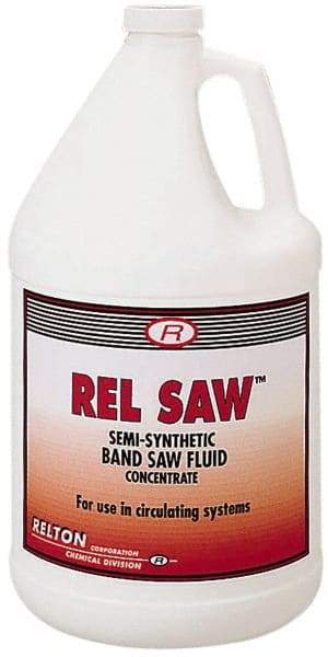 Relton - Rel Saw, 1 Gal Bottle Sawing Fluid - Semisynthetic, For Cleaning - USA Tool & Supply
