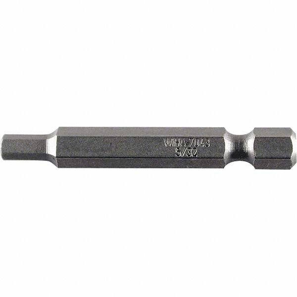 Wiha - 1/8" Power Bit - 1/4" Drive, 2" OAL - USA Tool & Supply