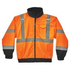 8379 4XL ORANGE FLEECE LINED BOMBER - USA Tool & Supply
