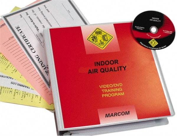 Marcom - Indoor Air Quality, Multimedia Training Kit - 13 Minute Run Time DVD, English and Spanish - USA Tool & Supply