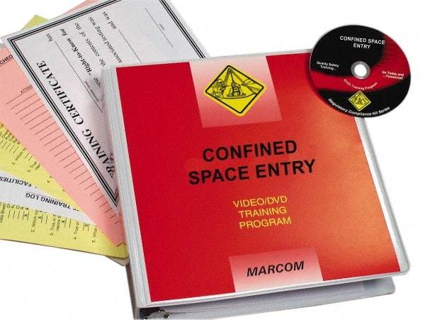 Marcom - Confined Space Entry, Multimedia Training Kit - 19 Minute Run Time DVD, English and Spanish - USA Tool & Supply