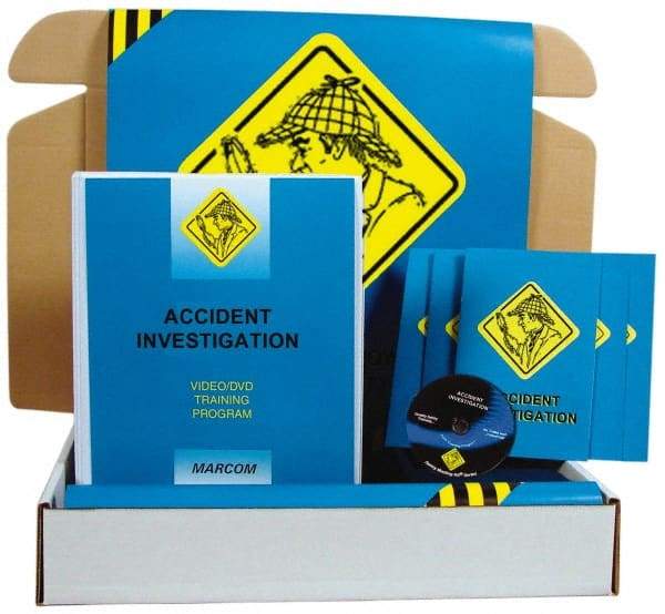 Marcom - Accident Investigation, Multimedia Training Kit - 13 Minute Run Time DVD, English and Spanish - USA Tool & Supply