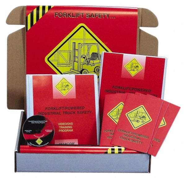 Marcom - Forklift, Powered Industrial Truck Safety, Multimedia Training Kit - 28 Minute Run Time DVD, English and Spanish - USA Tool & Supply