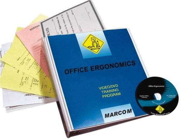 Marcom - Office Ergonomics, Multimedia Training Kit - 21 Minute Run Time DVD, English and Spanish - USA Tool & Supply