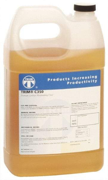 Master Fluid Solutions - Trim C350, 1 Gal Bottle Grinding Fluid - Synthetic, For Machining - USA Tool & Supply