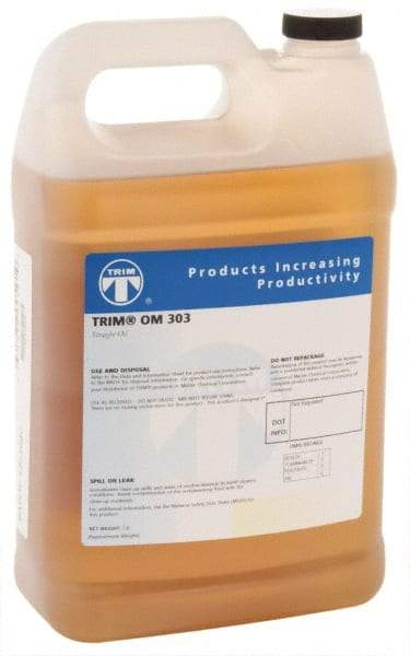 Master Fluid Solutions - Trim OM 303, 1 Gal Bottle Cutting Fluid - Straight Oil, For Thread Rolling, Thread-Form Tapping - USA Tool & Supply
