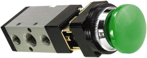 ARO/Ingersoll-Rand - Manually Operated Valves Valve Type: Manual Mechanical Actuator Type: Palm Button/Spring - USA Tool & Supply