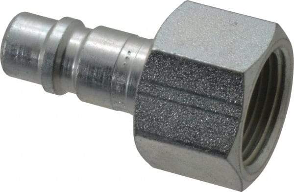 Parker - 3/4-14 Female NPTF Tru-Flate Automotive Pneumatic Hose Connector - Steel, 1/2" Body Diam - USA Tool & Supply