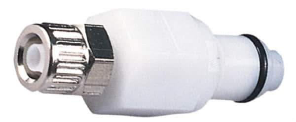 CPC Colder Products - 3/8" OD, Acetal Push-to-Connect Male Connector - 120 Max psi, White - USA Tool & Supply