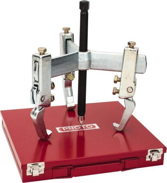 Proto - 12" Spread, 10 Ton Capacity, Puller - 10-1/4" Long, For Bearings, Gears & Pulleys - USA Tool & Supply