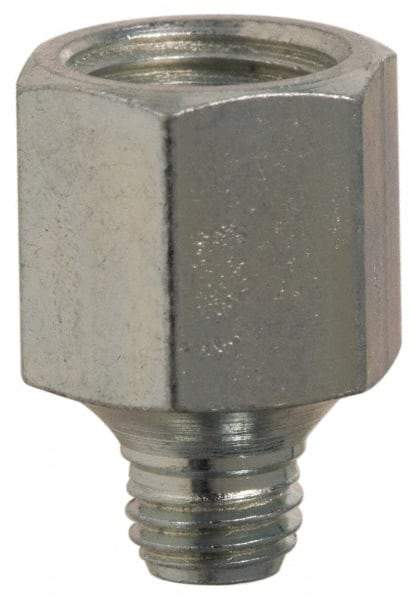 PRO-LUBE - Straight Head Angle, 1/4-28 NPT Steel Grease Fitting Adapter - 1/2" Hex - USA Tool & Supply