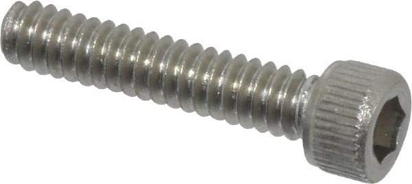 Value Collection - #4-40 UNC Hex Socket Drive, Socket Cap Screw - Grade 18-8 Stainless Steel, Uncoated, Fully Threaded, 9/16" Length Under Head - USA Tool & Supply