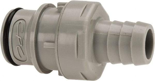 CPC Colder Products - Polypropylene Push-to-Connect Tube Male Connector - 60 Max psi, 1/2" Inside Diam, Gray - USA Tool & Supply