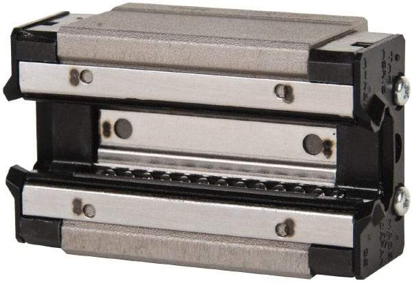 THK - 56.6mm L x 34mm W x 23.3mm H, 26mm Transverse Hole Spcg, 26mm Lateral Hole Spcg, 4 Way HSR Block - 9.5mm Overhang, 8.33 Kn Dynamic Capacity, M4x5 Hole, 13.5 kn Static Load Rating, 28" High Assembly - USA Tool & Supply
