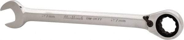 Blackhawk by Proto - 27mm 12 Point Combination Wrench - 15° Head Angle, 14-3/32" OAL, Steel, Chrome Finish - USA Tool & Supply