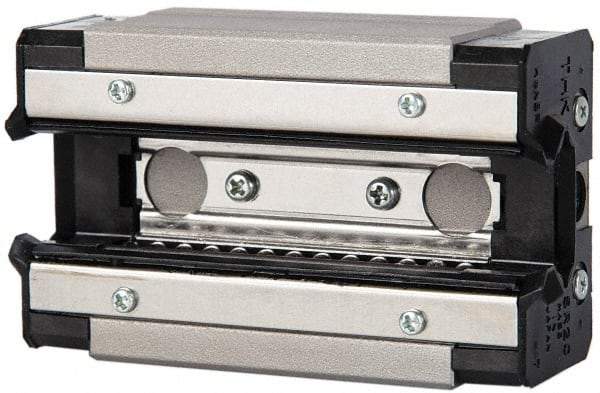 THK - 74mm L x 44mm W x 26mm H, 36mm Transverse Hole Spcg, 32mm Lateral Hole Spcg, 4 Way HSR Block - 12mm Overhang, 13.8 Kn Dynamic Capacity, M5X6 Hole, 23.8 kn Static Load Rating, 30" High Assembly - USA Tool & Supply