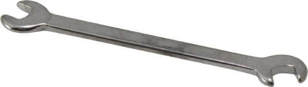 Blackhawk by Proto - 13/64" x 15/64" Standard Ignition Open End Wrench - 3-3/16" OAL, Double End, Satin Finish, 15° & 60° Head Angle - USA Tool & Supply
