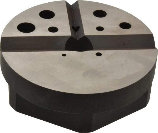 Starrett - 1 Piece Vise Bench Block - Alloy Steel, 1/8 - 7/8 Tapped Hole, 4-7/8" Wide, 1-1/2" High - USA Tool & Supply