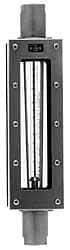 King - 2" NPT Port Glass Tube/Stainless Case Flowmeter - 125 Max psi, 43.8 GPM, 304 Stainless Steel - USA Tool & Supply