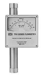 King - 1/2" Flange Port Stainless Steel Flowmeter - 1500 Max psi, 4 GPM, 316 Stainless Steel - USA Tool & Supply