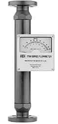 King - 1" Flange Port PVC/Hastelloy Flowmeter - 125 Max psi, 16.5 GPM, PVC - USA Tool & Supply