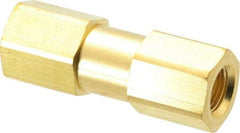 Parker - 3,000 Max psi, 1/8" Pipe, FNPT x FNPT End Connections, Brass Instrumentation Filter - Micro Rating 1, Viton Seal - USA Tool & Supply