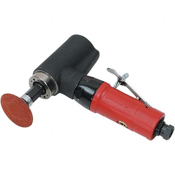 Autobrade Red - 2" Max Disc, 20,000 RPM, Pneumatic Handheld Disc Sander - 22 CFM, 1/4 NPT Inlet, 0.5 hp, 90 psi - USA Tool & Supply