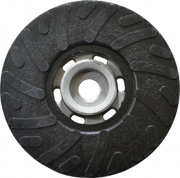 Made in USA - 4-1/2" Diam Disc Backing Ribbed Backing Pad - Soft Density, 13,000 RPM - USA Tool & Supply