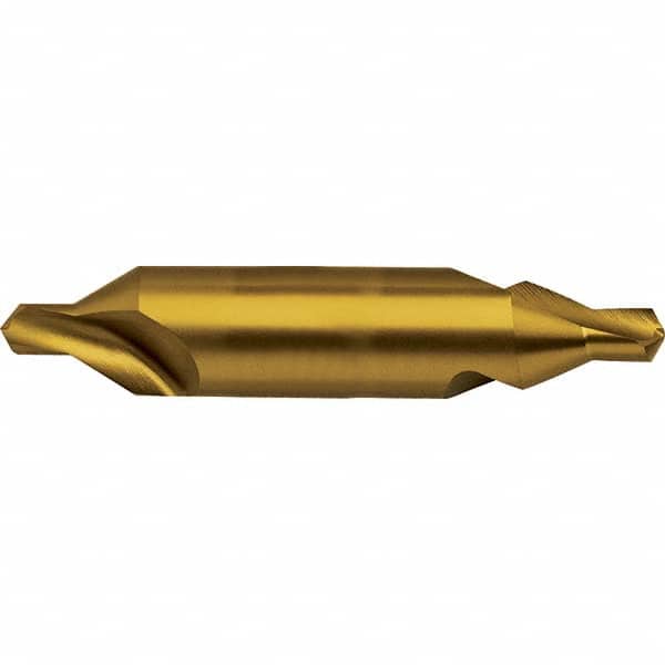 Guhring - Metric Plain Cut 60° Incl Angle High Speed Steel Combo Drill & Countersink - USA Tool & Supply
