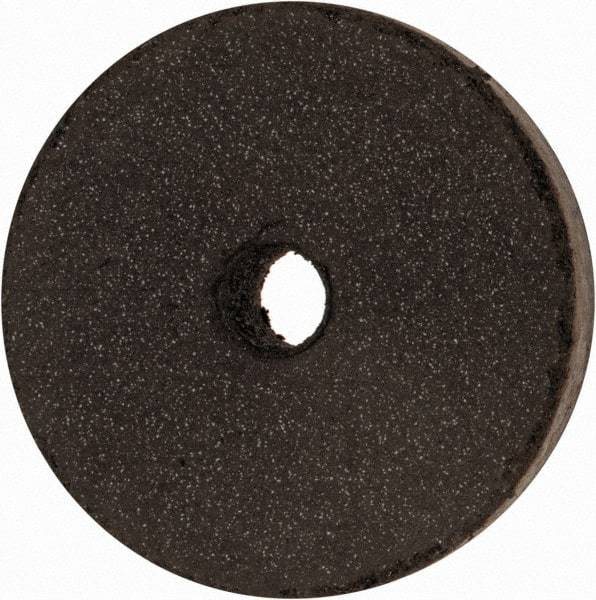 Cratex - 1-1/2" Diam x 1/4" Hole x 1/4" Thick, Surface Grinding Wheel - Silicon Carbide, Medium Grade, 15,000 Max RPM, Rubber Bond, No Recess - USA Tool & Supply