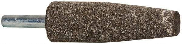 Tru-Maxx - 3/4" Head Diam x 2-1/2" Thickness, A1, Cone End, Aluminum Oxide Mounted Point - Medium Grade, 60 Grit, 20,960 RPM - USA Tool & Supply